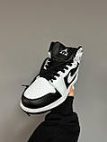 Жіночі кросівки Джордан Jordan 1 High White Black (хутро) ALL07205, фото 3