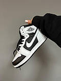 Жіночі кросівки Джордан Jordan 1 High White Black (хутро) ALL07205, фото 6