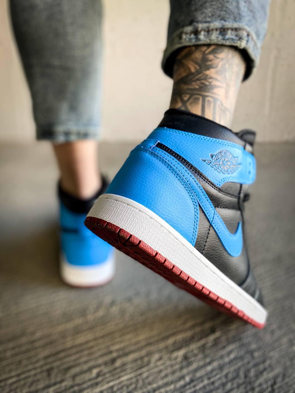 Red and best sale blue retro jordans