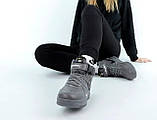 Жіночі кросівки Nike Air Force Fur Dark Grey (с мехом) ALL09656, фото 5