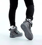 Жіночі кросівки Nike Air Force Fur Dark Grey (с мехом) ALL09656, фото 10