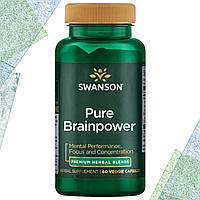 Для мозга Swanson Pure Brainpower 60 вегетарианских капсул