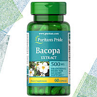 Бакопа для мозга Puritan's Pride Bacopa Extract 500 мг 60 капсул