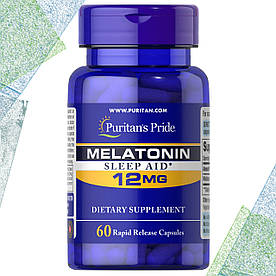 Мелатонін Puritan's Pride MELATONIN 12 мг 60 капсул