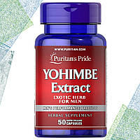 Бустер тестостерону Puritan's Pride YOHIMBE Extract Exotic Herb for Men Йохімбін 50 капсул