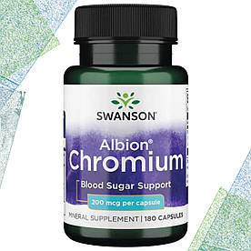 Хром Swanson Albion Chromium 200 мкг 180 капсул
