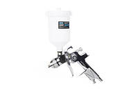 Фарборозпилювач HVLP Ø1,3мм в/б пласт. 600мл (хром) APRO