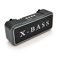 Радіоприймач GOLON RX-200BT, FM радіо, Вхід microSD, USB, AUX, корпус пластмас, Black, BOX