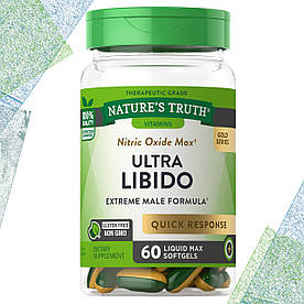 Для чоловіків Nature's Truth Ultra Libido Extreme Male Formula 60 рідких макс гелевих капсул