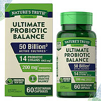 Пробиотик Nature's Truth Ultimate Probiotic Balance (50 биллион активных культур) 60 вегетарианских капсул