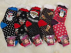 Теплі жіночі шкарпетки на флісі.