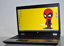 Ноутбук HP 6555b / 15.6" / AMD Turion II P520 2 ядра 2.3 GHz/4GB DDR3/120GB SSD/Radeon HD 4200/Win 10 Pro, фото 2