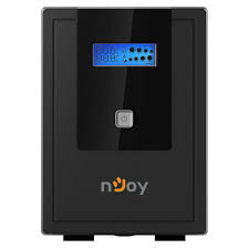 Безперебійник ДБЖ NJOY Cadu 650 (UPCMTLS665TCAAZ01B), Lin.int., AVR, 2 x Schuko, USB, LCD, пластик