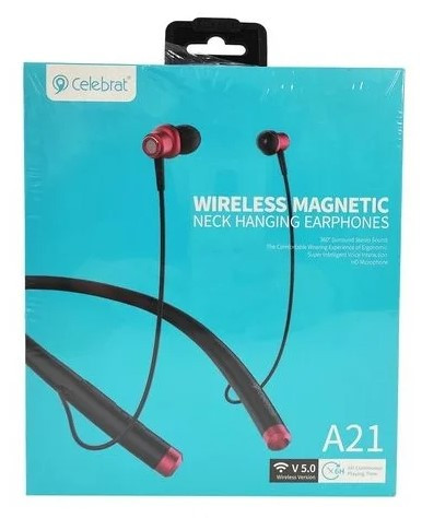 Навушники Bluetooth Celebrat A21 Red