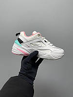Кроссовки, кеды отличное качество Nike M2K Tekno White Pink Turquoise Размер 36