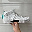 Eur36-46 Nike x CDG Air Foamposite One White білі чоловічі баскетбольні кросівки, фото 3