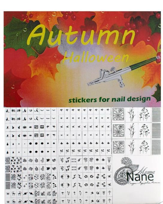 Набір наклейок трафаретів для аерографії Autumn