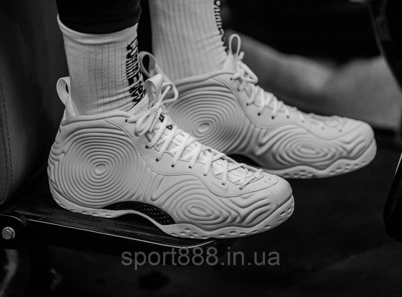 Eur36-46 Nike x CDG Air Foamposite One White білі чоловічі баскетбольні кросівки