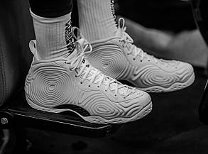 Eur36-46 Nike x CDG Air Foamposite One White білі чоловічі баскетбольні кросівки