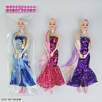 Кукла типа Барби арт. 11061 3 вида, в вечернем платье пакет 12*4*35см TZP152