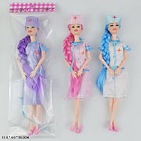 Кукла типа Барби арт. 11063 3 вида, медсестра пакет 12*4*35см TZP145