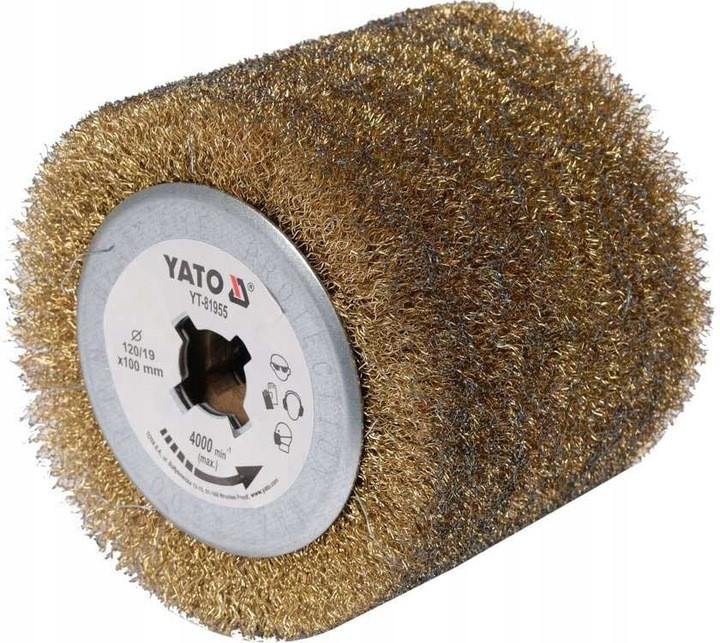 Щітка-вал зі сталевого дроту для YT-81953 YATO 120 мм