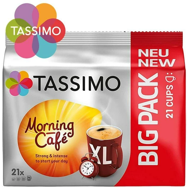 Кава в капсулах Tassimo Morning Cafe XL (Strong & Intense) 21 порція Німеччина Тассімо