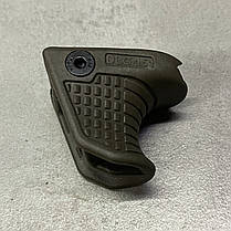 Упор DLG TACTICAL (DLG-151-green) з гніздом для QD антабки, колір Олива, упор на цівку на планку Пікатінні, фото 3