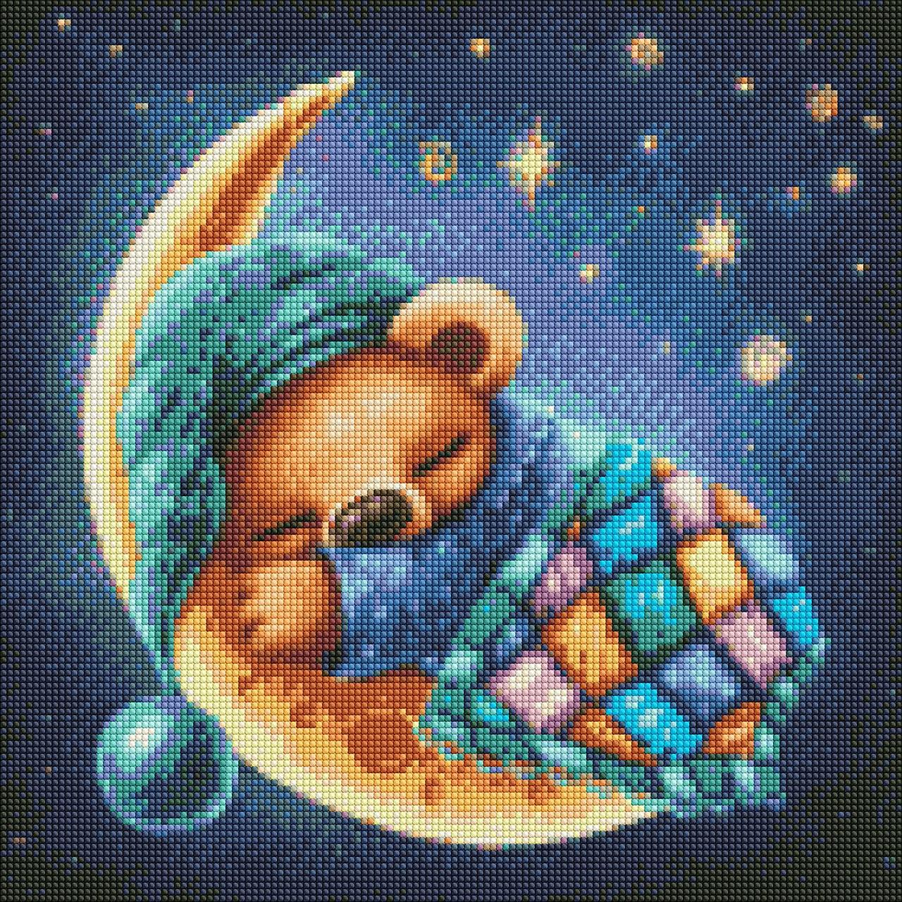 Алмазна мозаїка AMO7310 Затишний сон ©Elena Schweitzer, 40х40см Ideyka на підрамнику