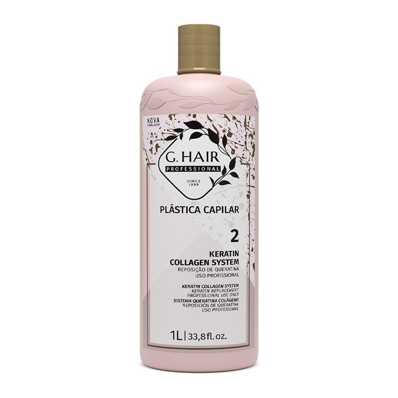 Пластика G.Hair Plastica Capilar Keratin Collagen System для випрямлення волосся (крок 2), 1000 мл