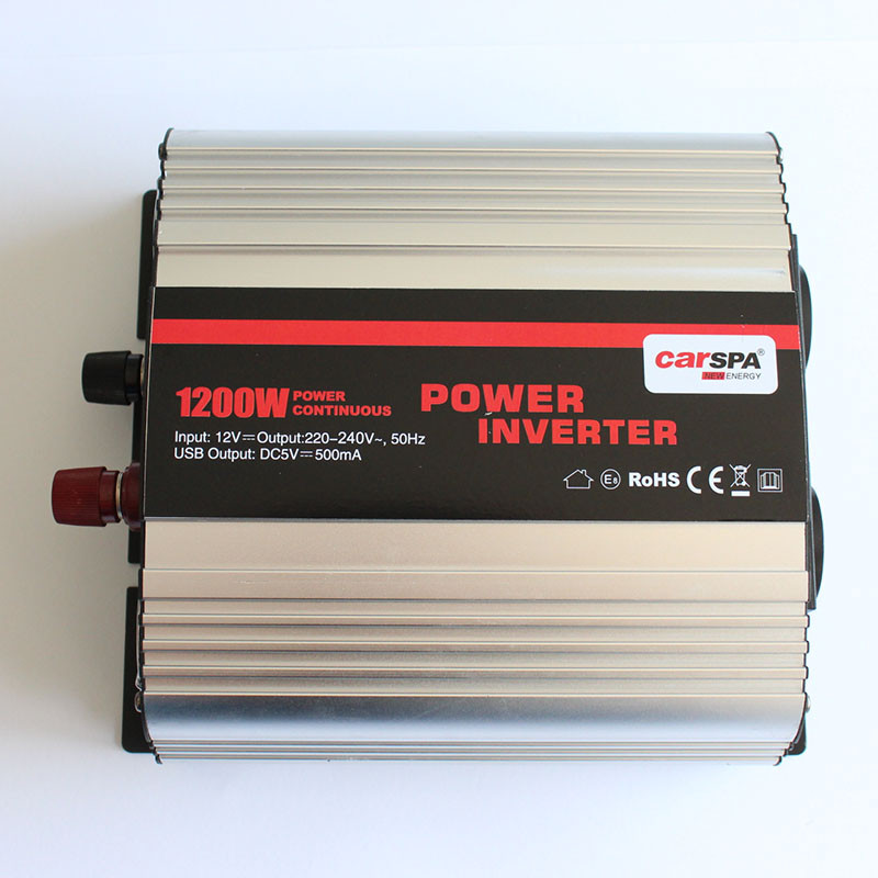 Інвертор напруги Carspa 1200W 12 V з модифікованою синусоїдою