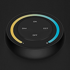 Настінний пульт керування Mi-Light круглий з магнітним тримачем CCT DC3V чорний S1-B