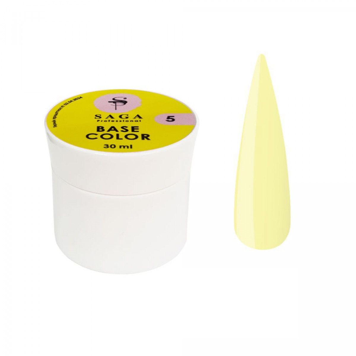 База кольорова Saga Color Base No5, жовта, 30 мл