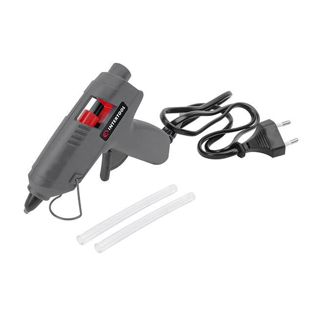 Пістолет клейовий під стрижні 7-8 мм, 10Вт, 230В. INTERTOOL RT-1009