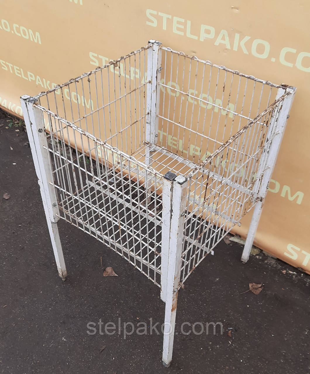 Промо корзина, акційна корзина, презентаційна корзина, 650х600х850 мм., біла, Б/у