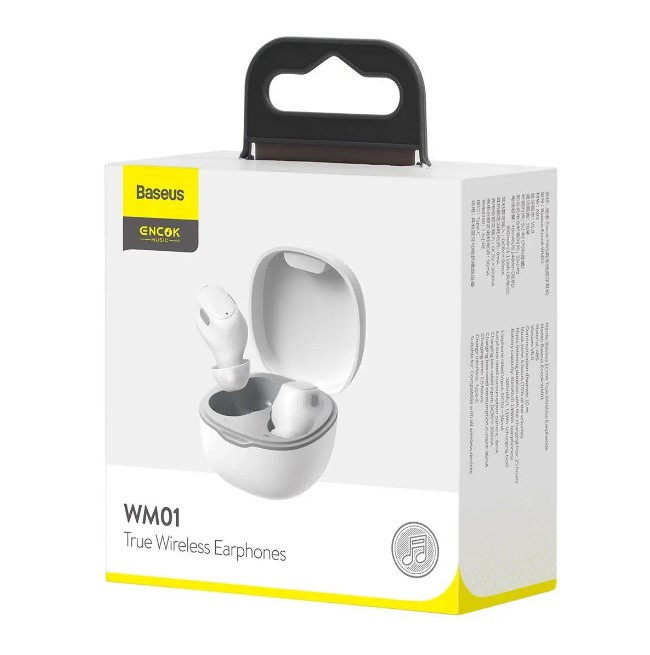 Безпровідні навушники Baseus Encok True Wireless Eaphones White NGWM01-02