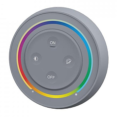 Настінний пульт керування Mi-Light круглий з магнітним тримачем RGB+CCT DC3V сірий S2-G