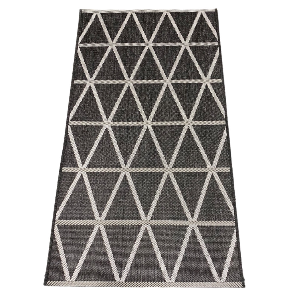 80 х 150 см Килим Jeans 1919/810 безворсовий сірий килим для кухні.