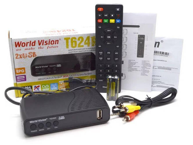 Купить Тюнер т2 World Vision T624M2, цена 414.80 грн — Prom.ua (ID ...