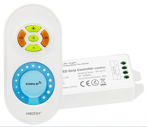 Комплект керування Mi-Light RF 433MHz RLC041 Single White 2в1 пульт 1 зона + LED-димер 12/24 В RLC041-CWW, фото 2