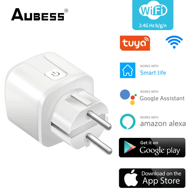 Розумна WI-FI Розетка 16А з моніторингом електроенергії, енергометром Tuya Smart Life з лічильником електроенергії