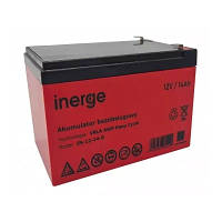 Акумуляторна батарея Inerge 12V/14AH, AGM Deep Cycle, 4.25 кг, 150*98*98 клемма Т2