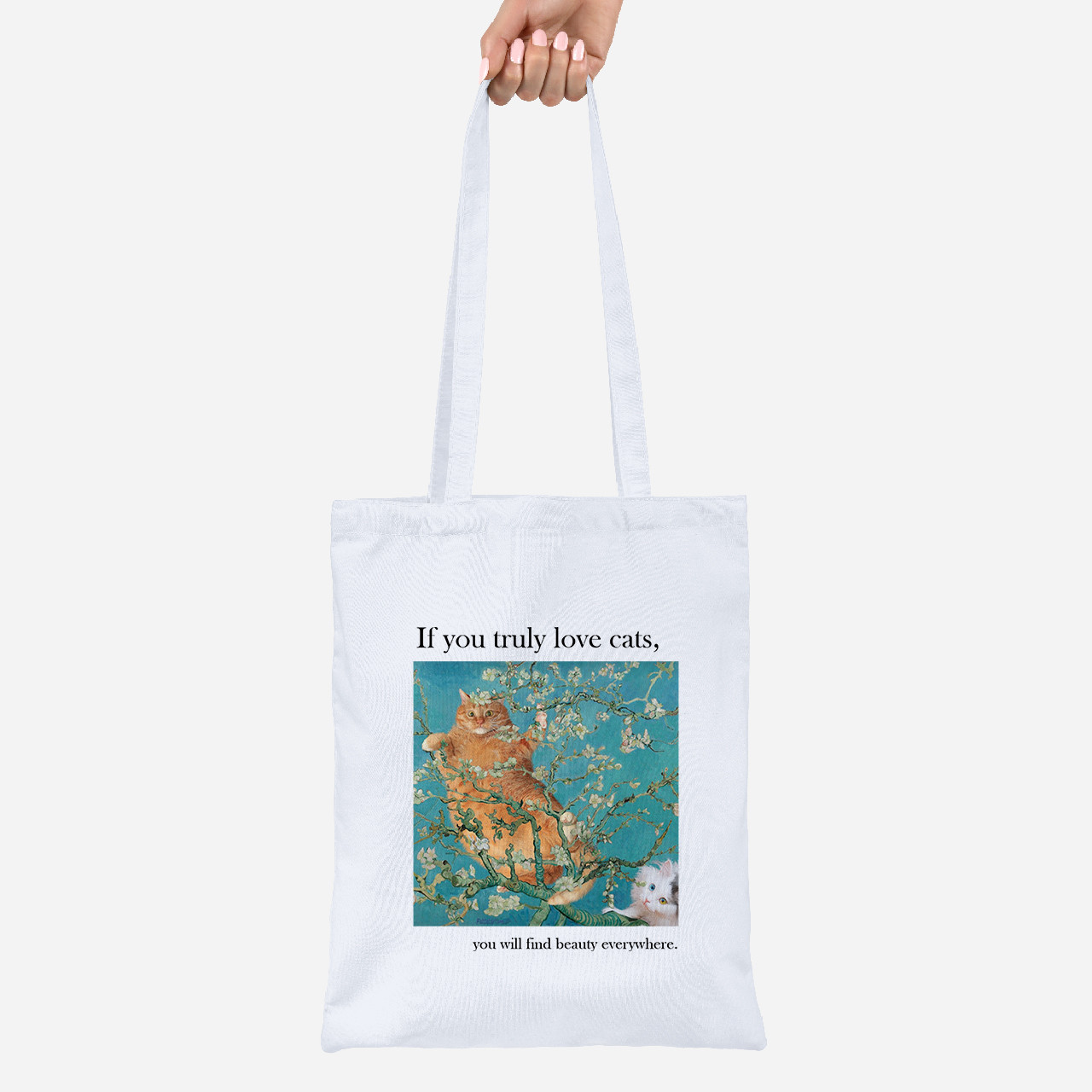Еко-сумка шоппер Lite Кіт Вінсент Ван Гог (Vincent van Gogh Cat)