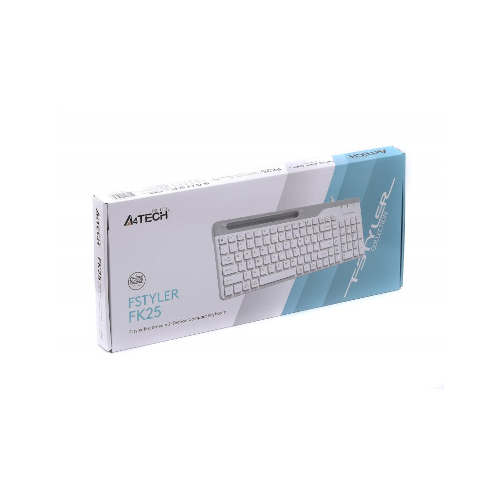 Клавіатура мембранна A4Tech Fstyler FK25 USB White
