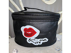 🧡Косметичка жіноча дорожня, органайзер для косметики, б'юті-бокс, різні кольори Чорна