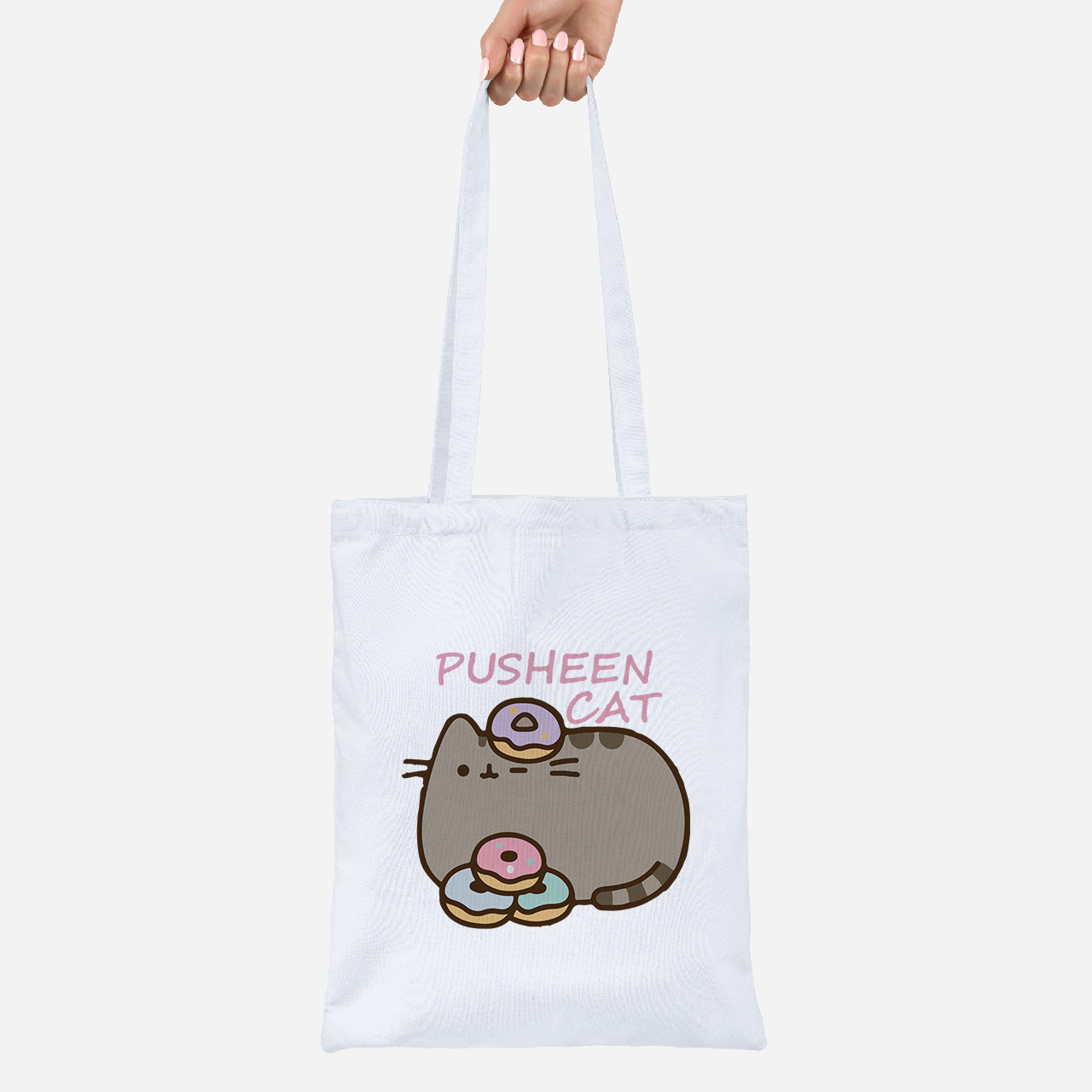 Еко-сумка шоппер Lite Кіт Пушин (Pusheen Cat)