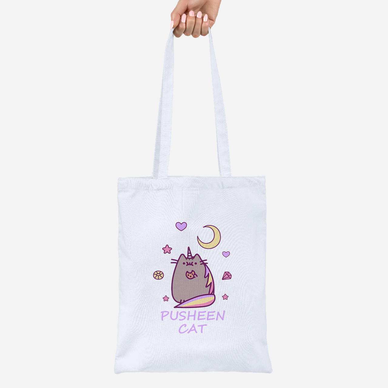 Еко-сумка шоппер Lite Кіт Пушин (Pusheen Cat)