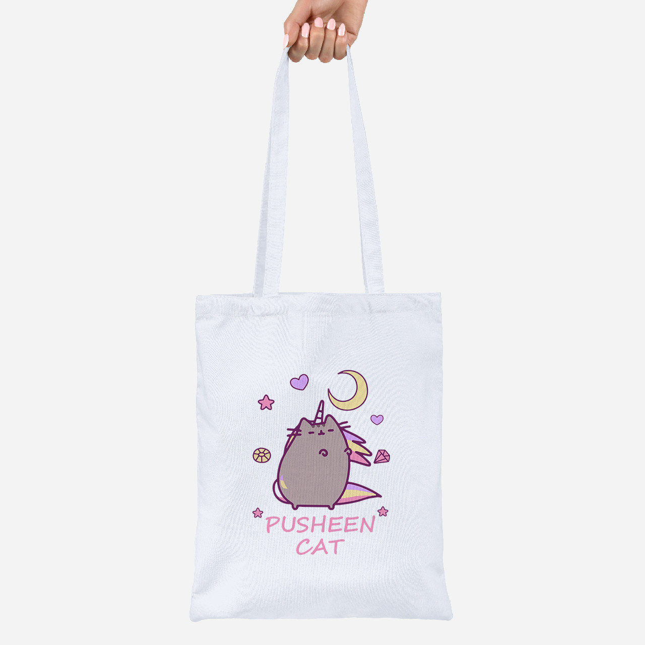 Еко-сумка шоппер Lite Кіт Пушин (Pusheen Cat)