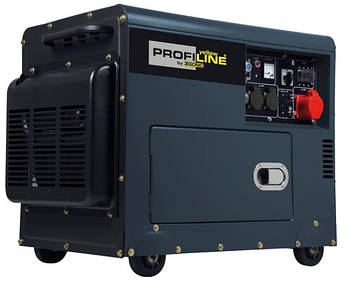 Дизельний генератор 3 фазний PROFILINE YPL-6000-D Електрозапуск / 5 kW
