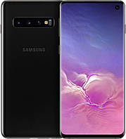 Смартфон с тремя камерами и нфс модулем на 1 сим Samsung Galaxy S10 8/128gb SM-G973U Black НА ПОДАРОК